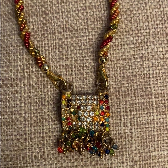 Multicolor Indian Necklace - Picture 3 of 6